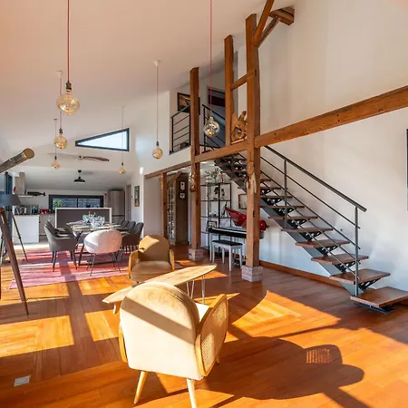 Maison Familiale Style Loft A - 10 Personnes, Piscin - Fr-1-319-563 * Biscarrosse